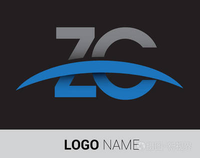 zc 字母徽標(biāo), 初始徽標(biāo)標(biāo)識(shí)為您的企業(yè)和公司